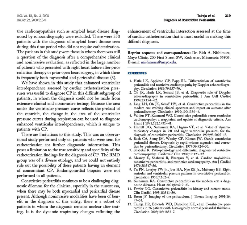 Pericardial Constriction